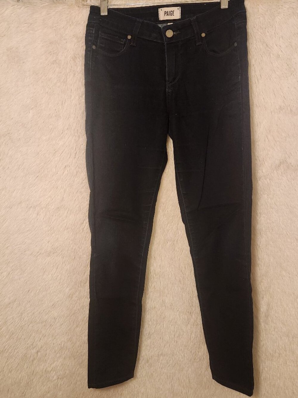 PAIGE Black Verdugo Ultra Skinny Jeans Women Size 28